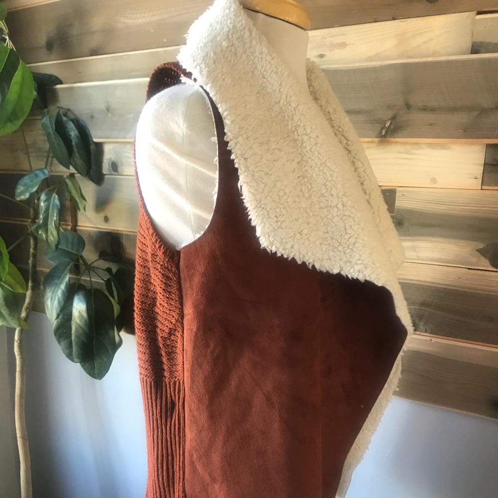 Shearling vest duster - Picture 2 of 3
